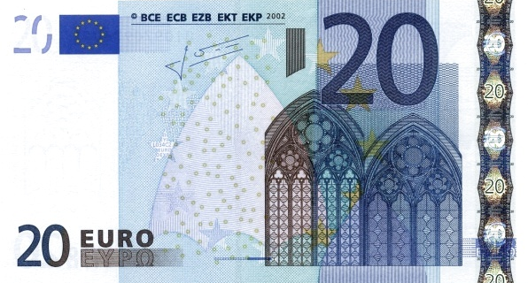 P10X European Union 20 Euro Year 2002 (X-Trichet)